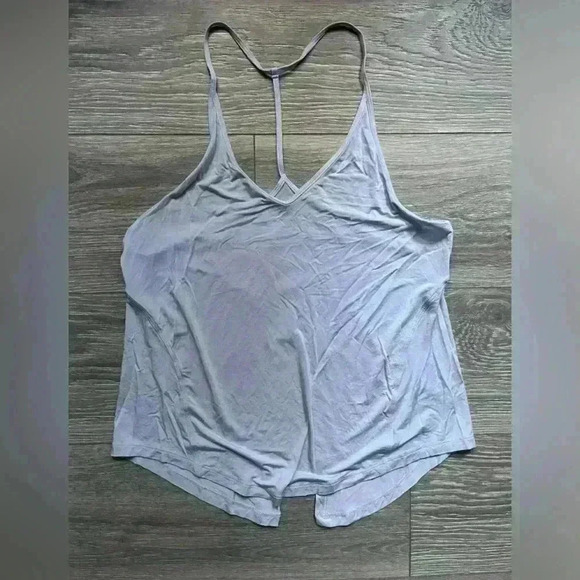 Lululemon Athletica Open Back Tank Powder Blue Yoga Fitness Active Workout - Picture 1 of 6